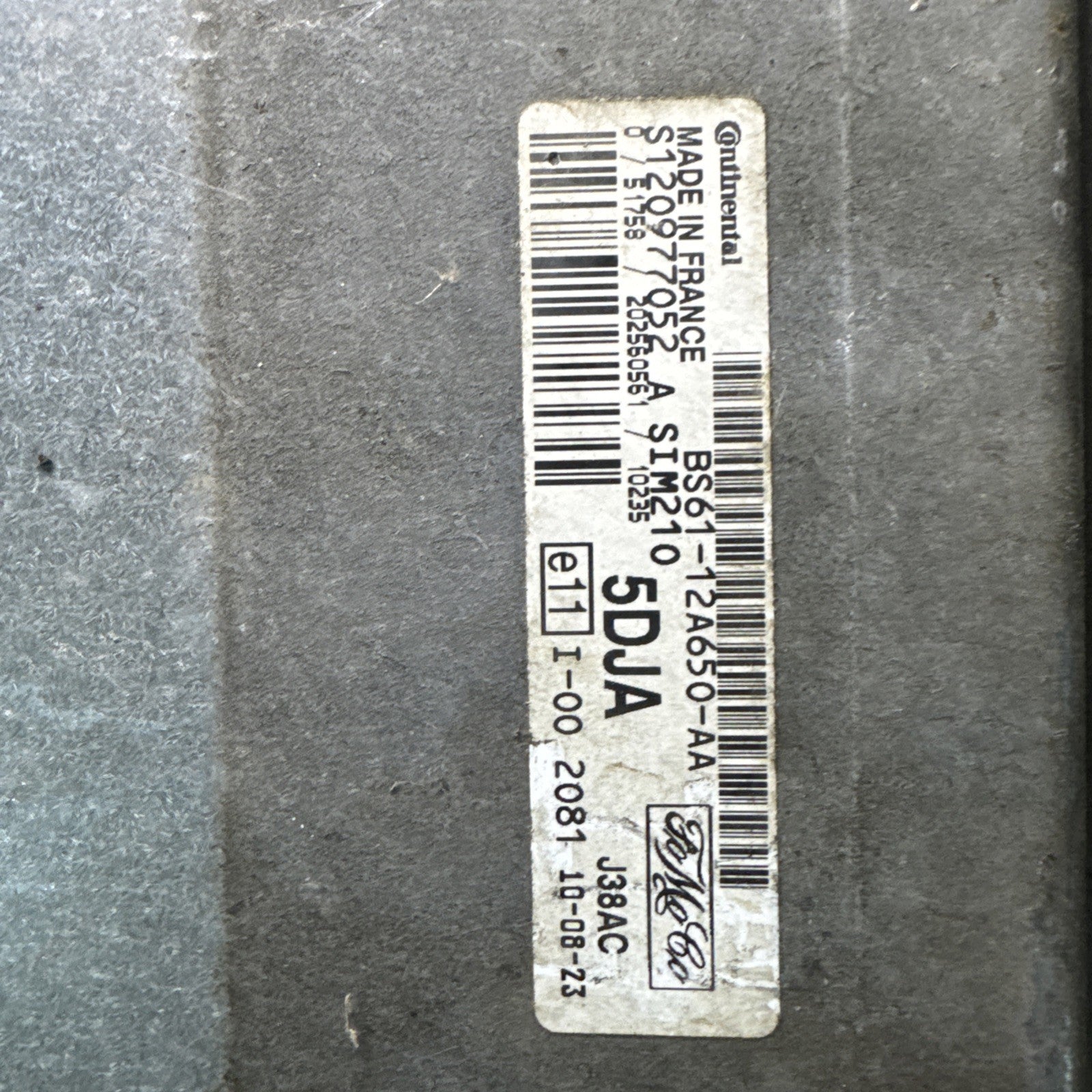 Ford Fiesta ECU S120977052A | BS61-12A650-AA |