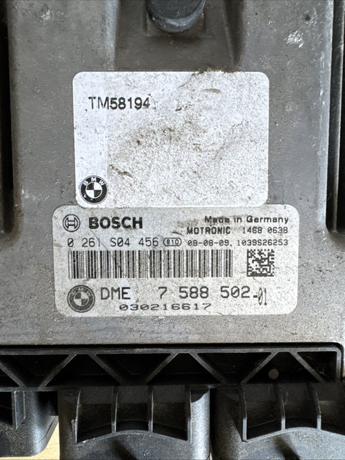 2008 BMW MINI R56 ONE 1.4 ENGINE CONTROL UNIT ECU DME7588502 0261S04456