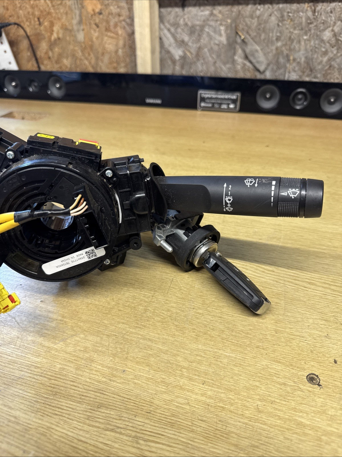 VAUXHALL INSIGNIA indicator wiper switch and CLOCK SPRING With Ignition 25947775