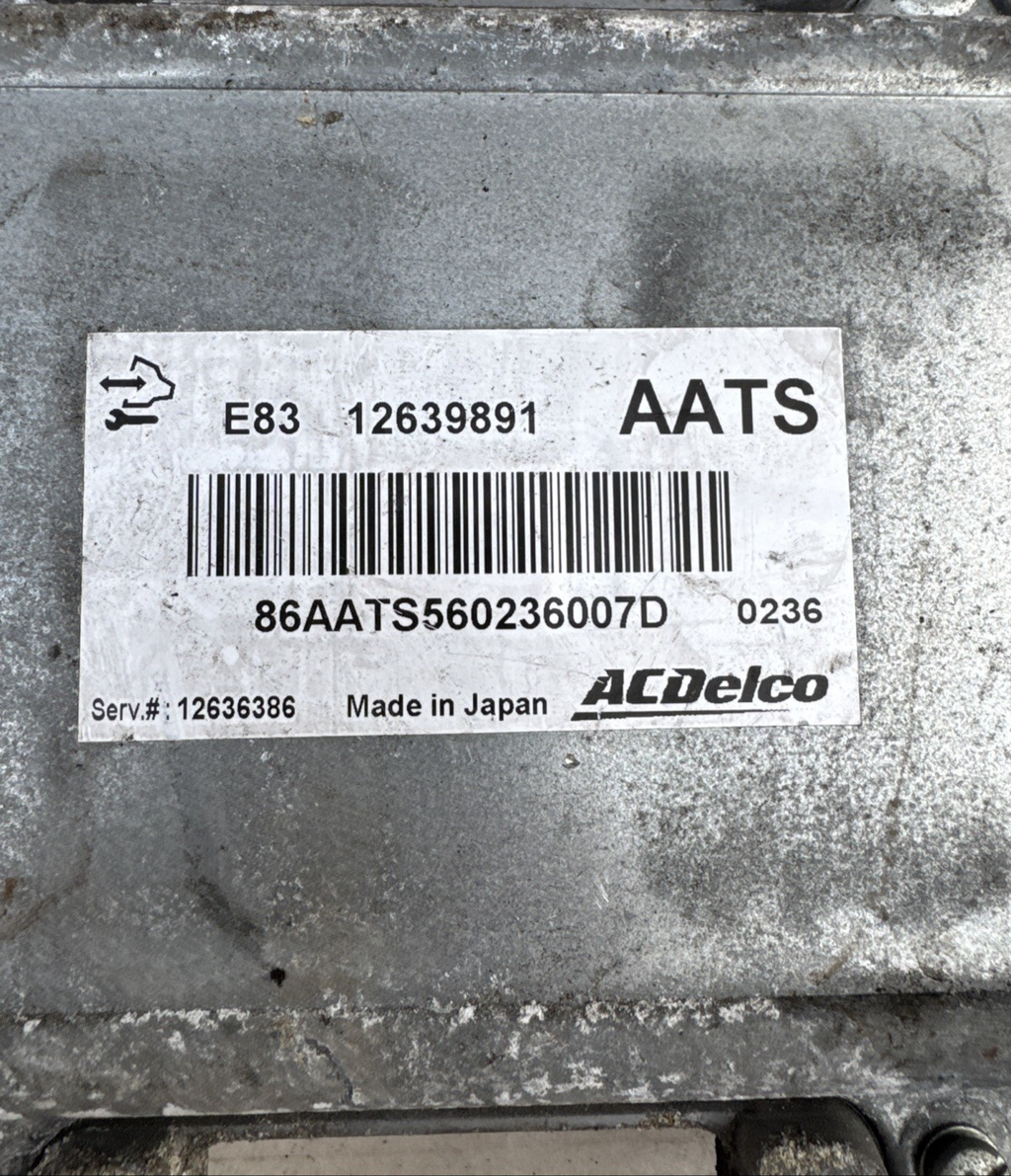 VAUXHALL INSIGNIA A MK1 ENGINE CONTROL MODULE ECU 1.8 PETROL 12639891 2014