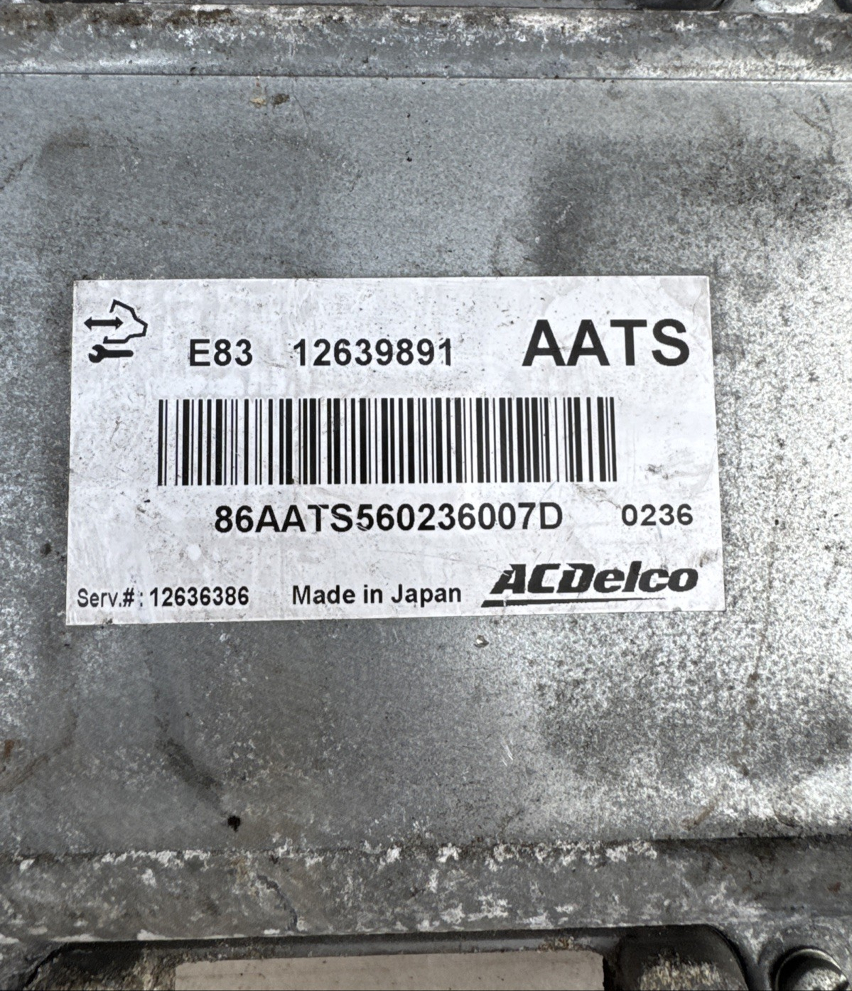 VAUXHALL INSIGNIA A MK1 ENGINE CONTROL MODULE ECU 1.8 PETROL 12639891 2014