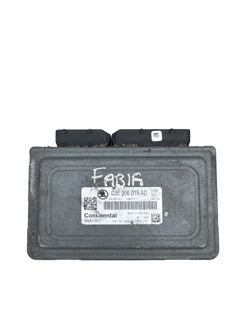 2013 SKODA FABA 1.2 PETROL ENGINE CONTROL UNIT ECU 03E906019AD