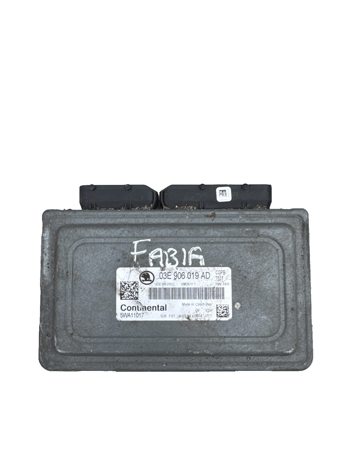 2013 SKODA FABA 1.2 PETROL ENGINE CONTROL UNIT ECU 03E906019AD