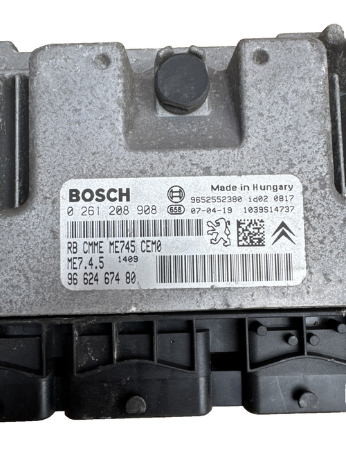 2007 CITROEN C2 1.4 PETROL ENGINE ECU 9663518689