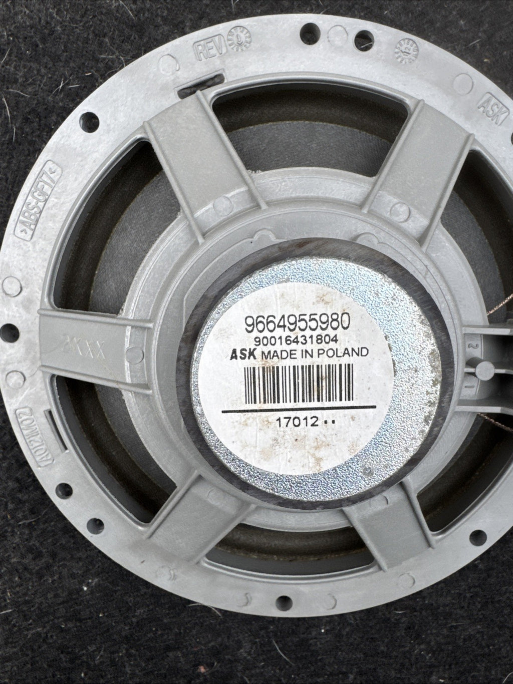 CITROEN DS3 2012 REAR LEFT AND RIGHT SPEAKERS PAIR 9664955980