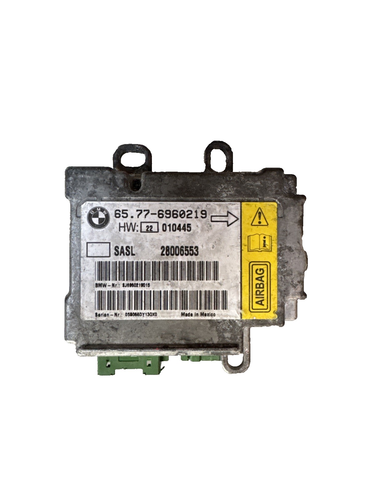 BMW E65 E66 7 series FRONT LEFT A-PILLAR AIRBAG  AIR BAG SENSOR UNIT SRS 6960219