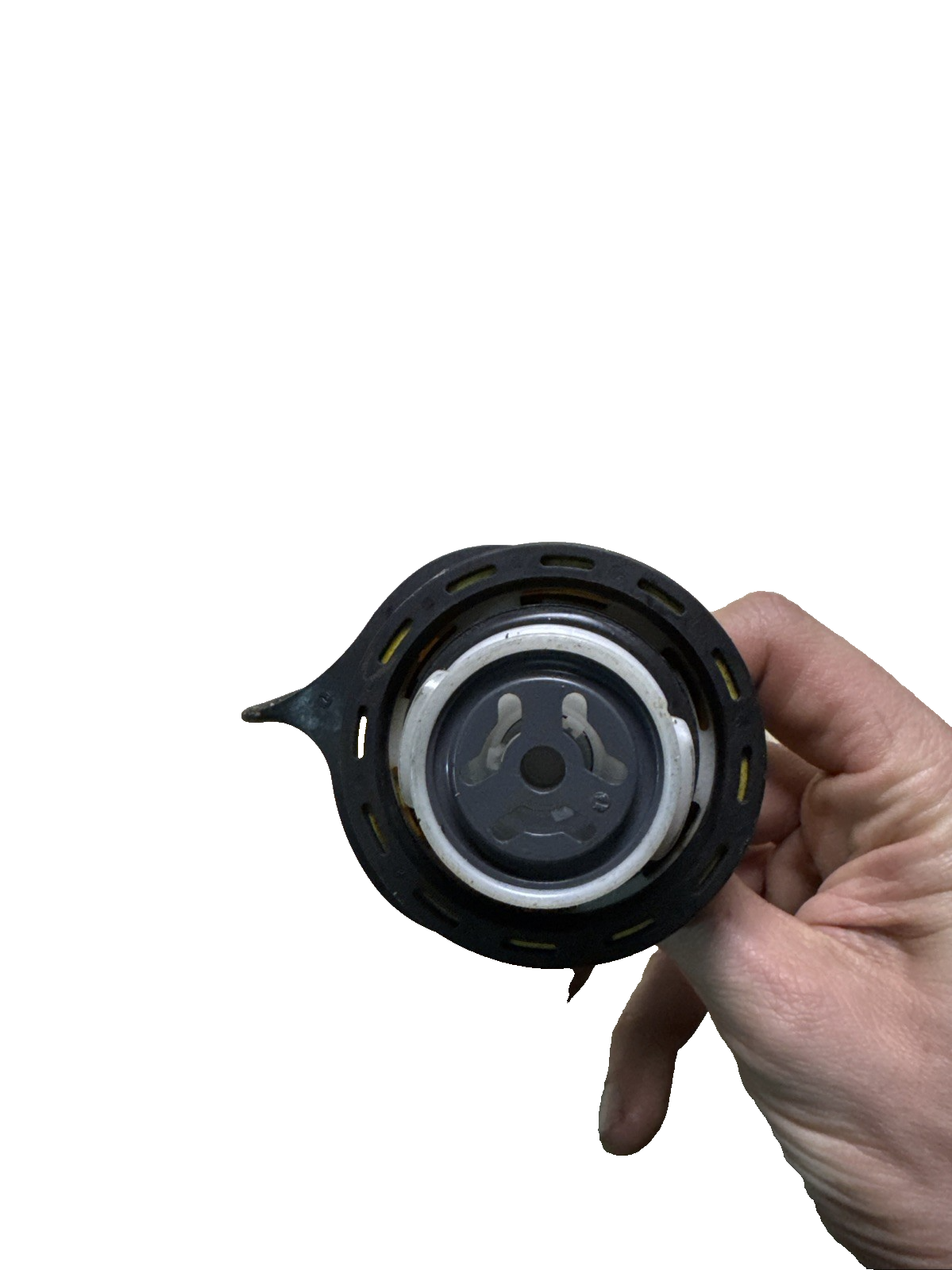 Land Rover Discover 3 & 4 L319 (05-15) Diesel Fuel Filler Cap Yellow Corded