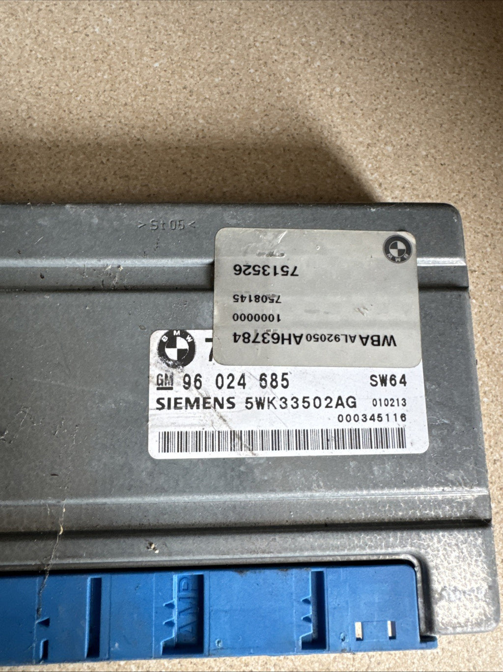 2000 BMW 3 SERIES ECU GEARBOX CONTROL UNIT 96024685
