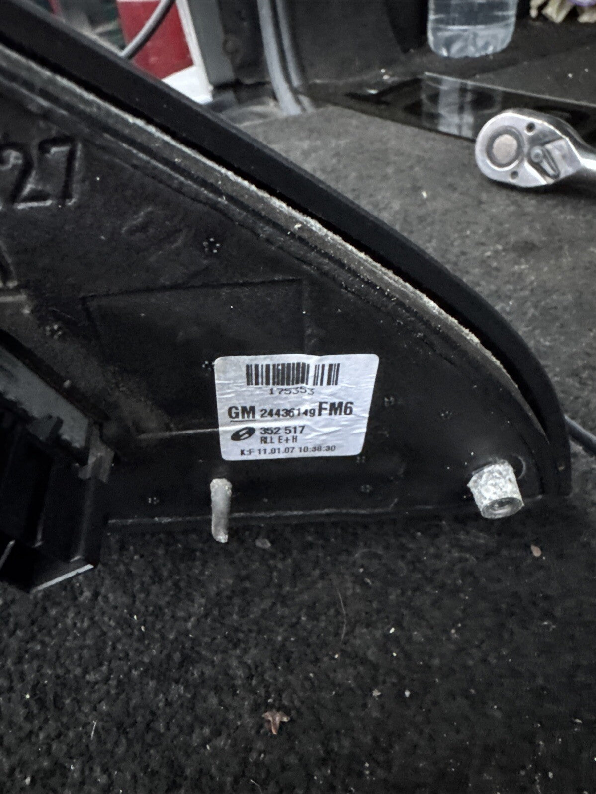 2006 VAUXHALL VECTRA PASSENGER SIDE WING MIRROR 24436149FM6