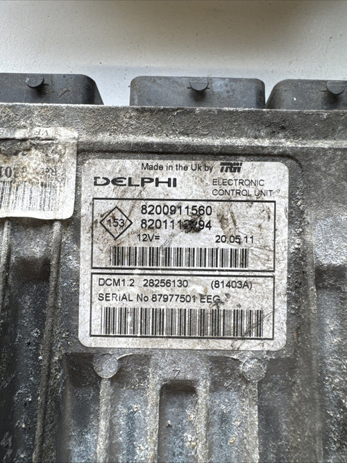 2010 RENAULT CLIO 1.5 ENGINE CONTROL UNIT 8200911560