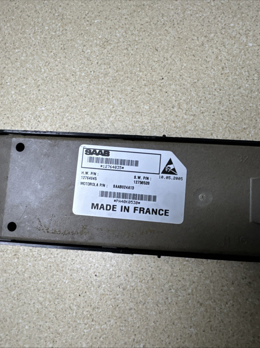 SAAB 9-3 2003-2008 LH UK N/S/F PASSENGER FRONT WINDOW SWITCH MODULE 12758540