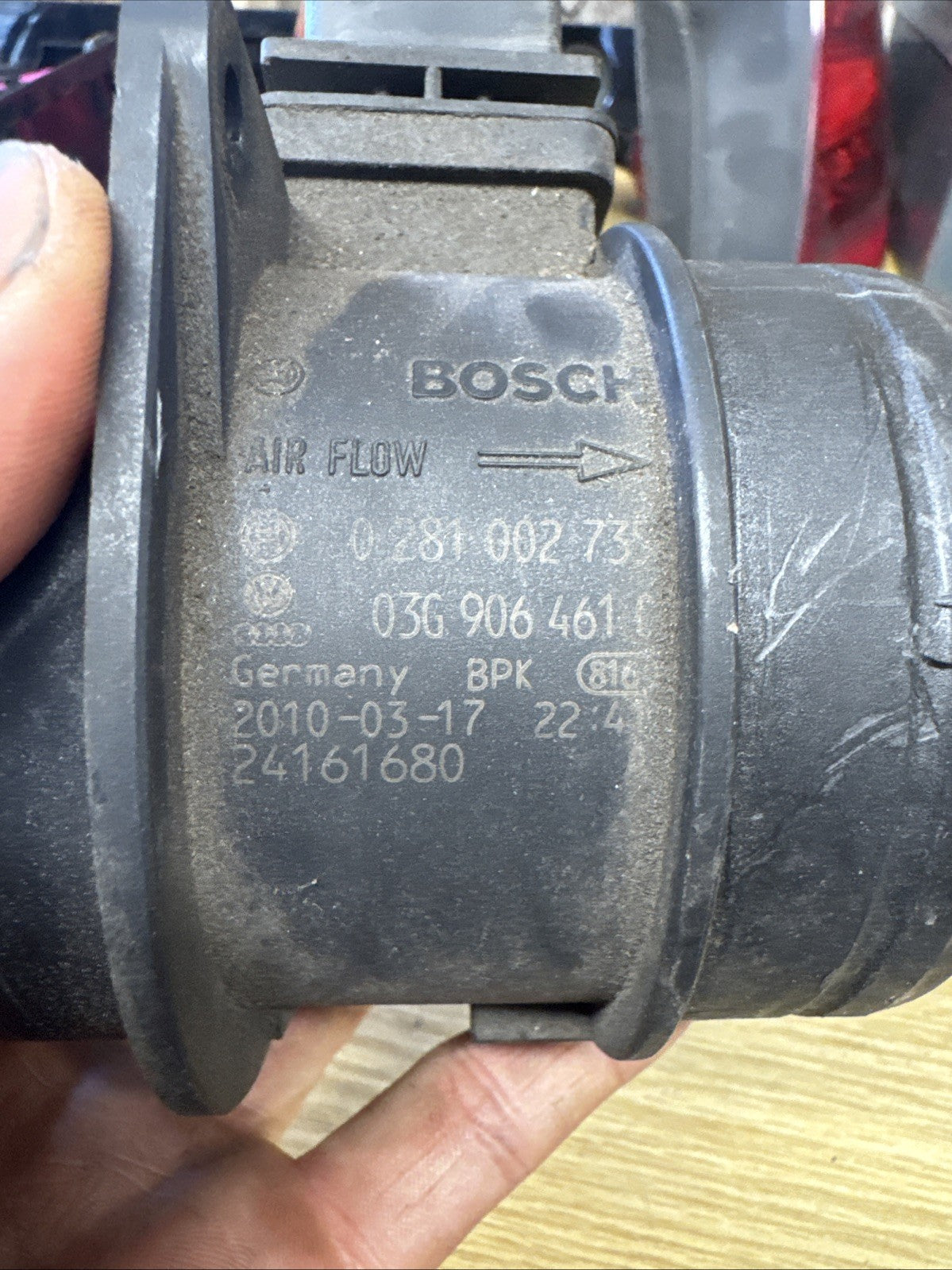 03G906461C Audi VW Seat 2.0TDi Genuine Bosch Mass Air Flow Meter Sensor