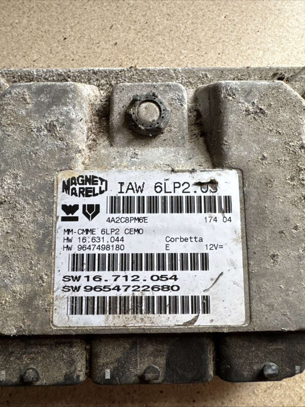 IAW 6LP2.01 Peugeot 307 Engine ECU 9657429580 9647498180 IAW6LP201 IAW 6LP201