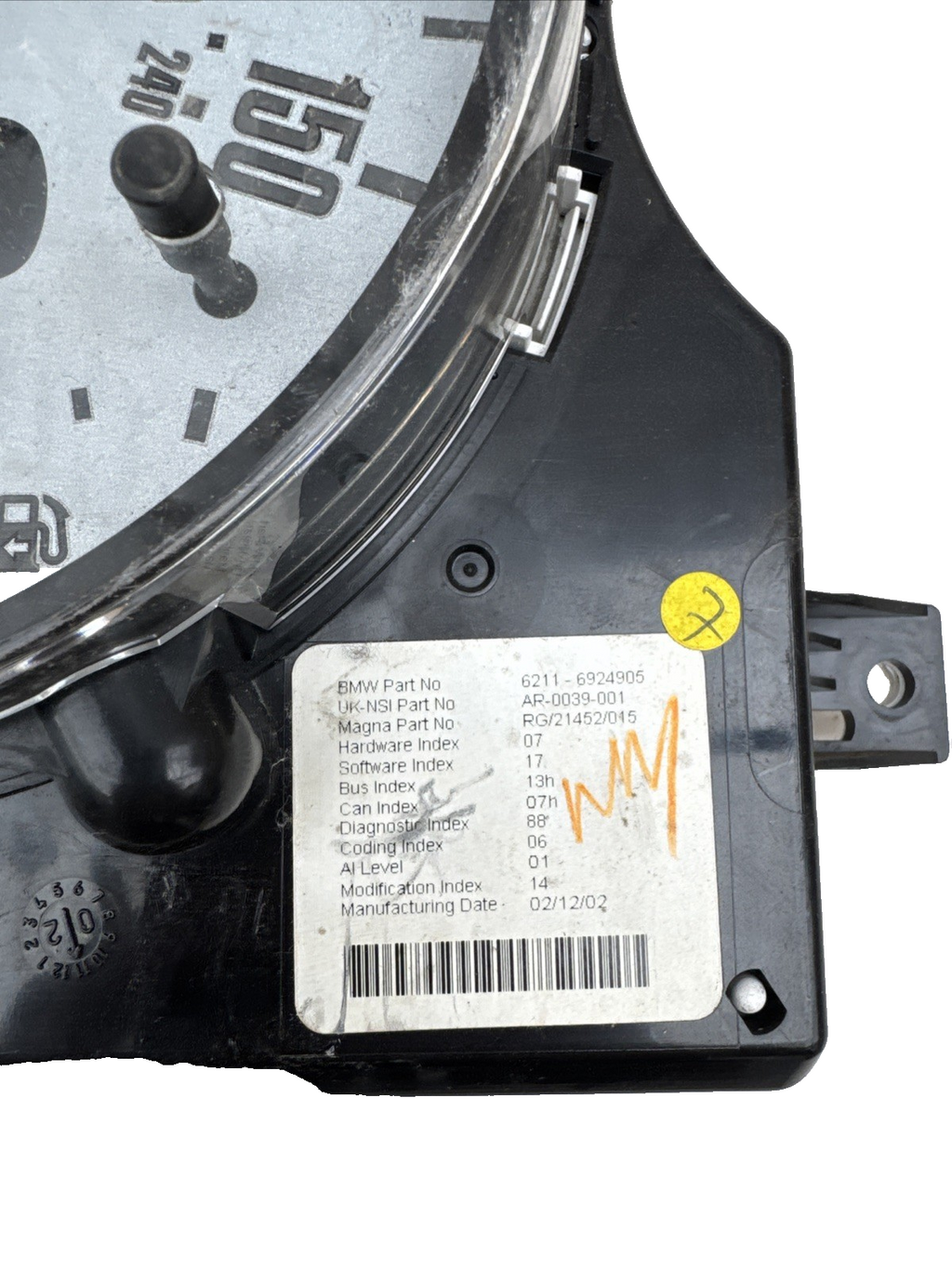 Mini Cooper 2002 1.6 Petrol Speedo Dials 6924905 - DC1 #1