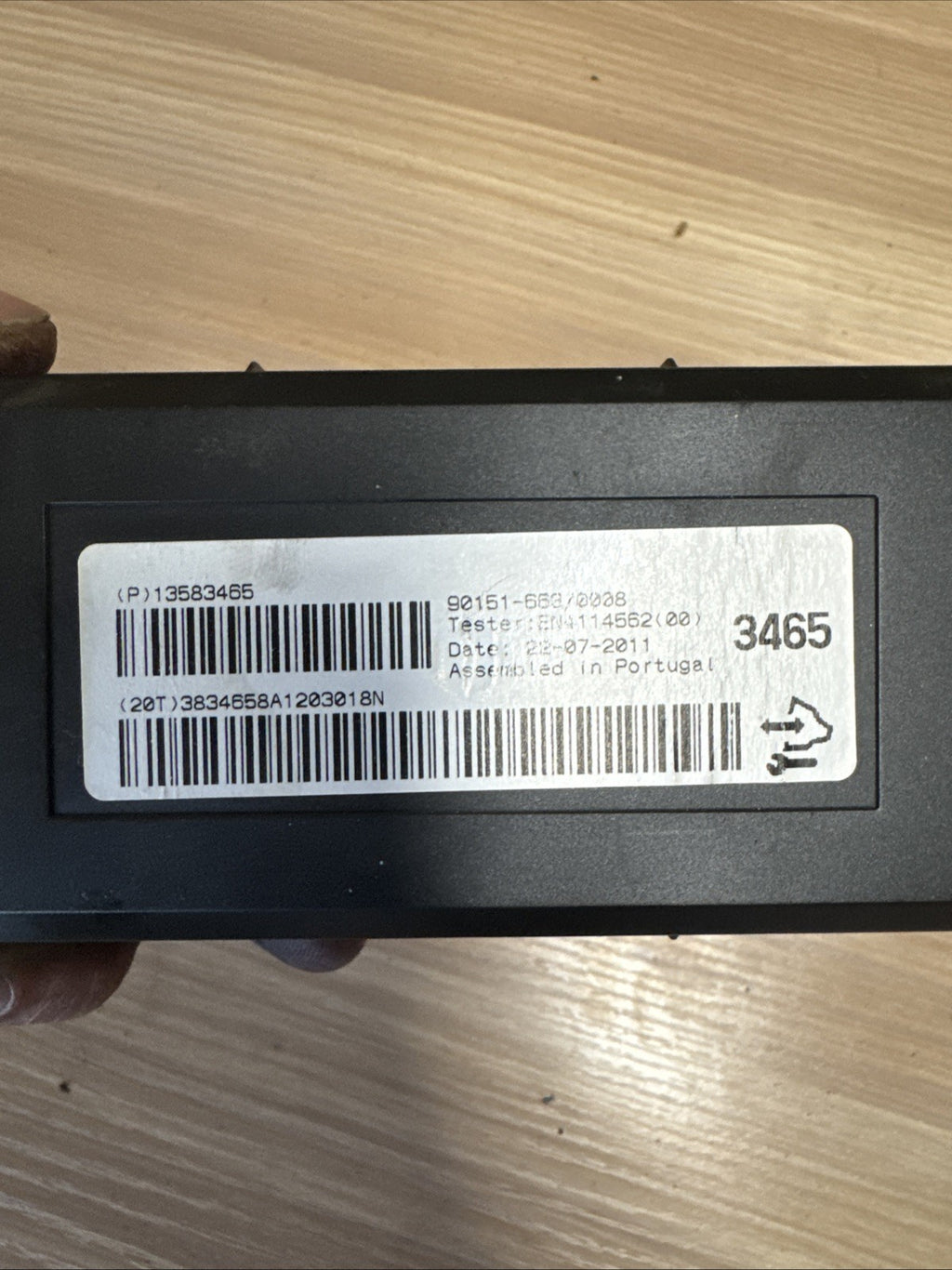 VAUXHALL ASTRA 2012 MK6 J 2.0 DIESEL HEATER CONTROL MODULE 13583465