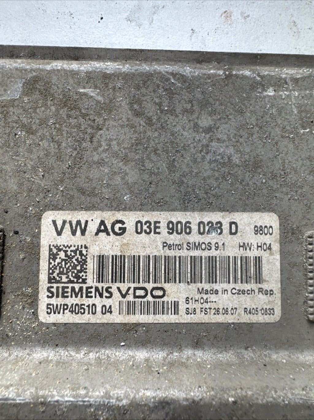 IBIZA ECU 03E906023D MK3 1.2 PETROL ENGINE CONTROL UNIT MODULE SEAT