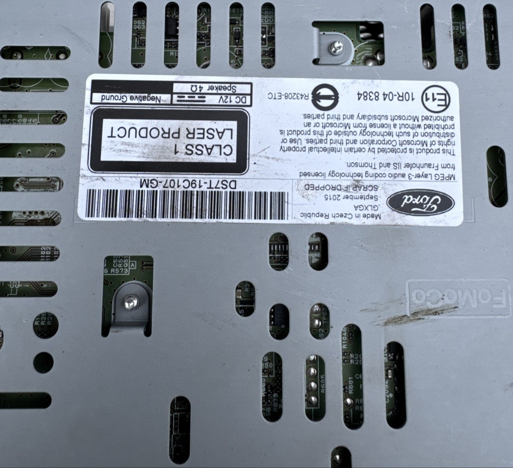 FORD MONDEO RADIO HEAD UNIT MK5 2014-2022 STEREO HEAD UNIT DS7T-19C107-GM