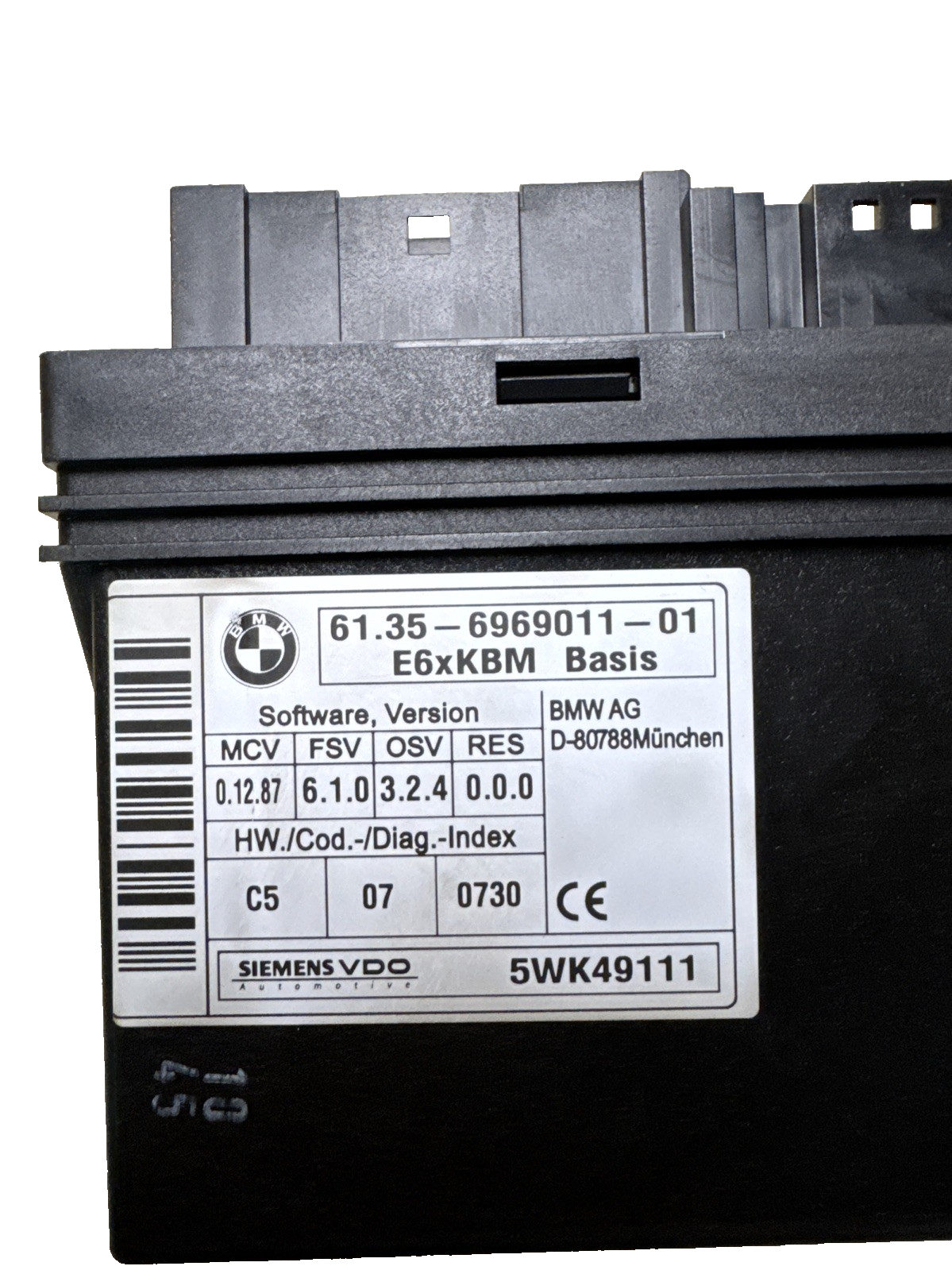 BMW 5 6 Series E60 E63 E64 Body Control Module ECU Control Unit 6969011