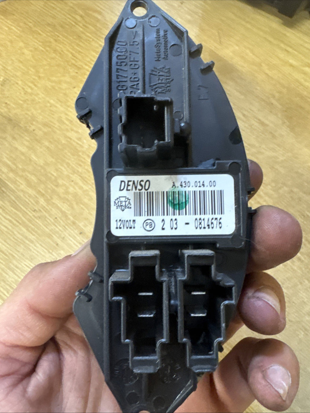 Fiat 500 Heater Rheostat Resistor With Ac A43001400 Mk1 0.9 Petrol 2007-2024Z