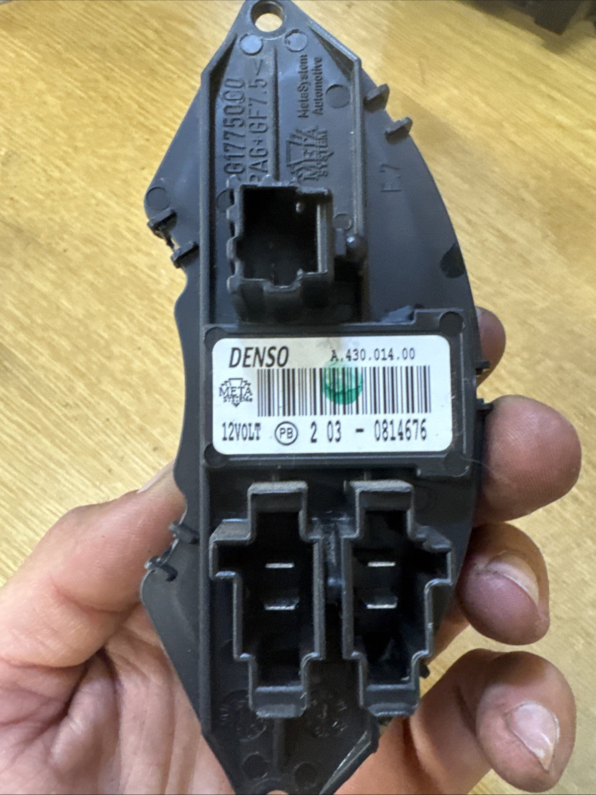 Fiat 500 Heater Rheostat Resistor With Ac A43001400 Mk1 0.9 Petrol 2007-2024Z