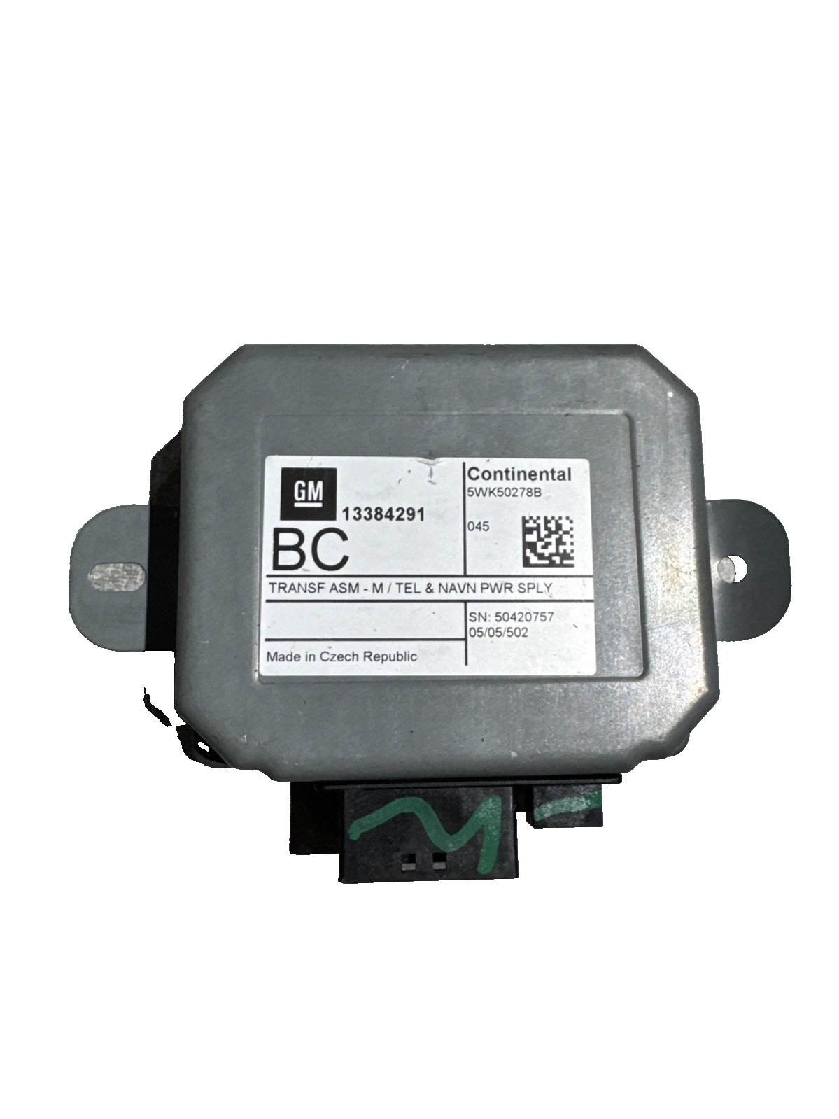 VAUXHALL ZAFIRA TOURER C PHONE POWER SUPPLY CONTROL MODULE 2016 13384291