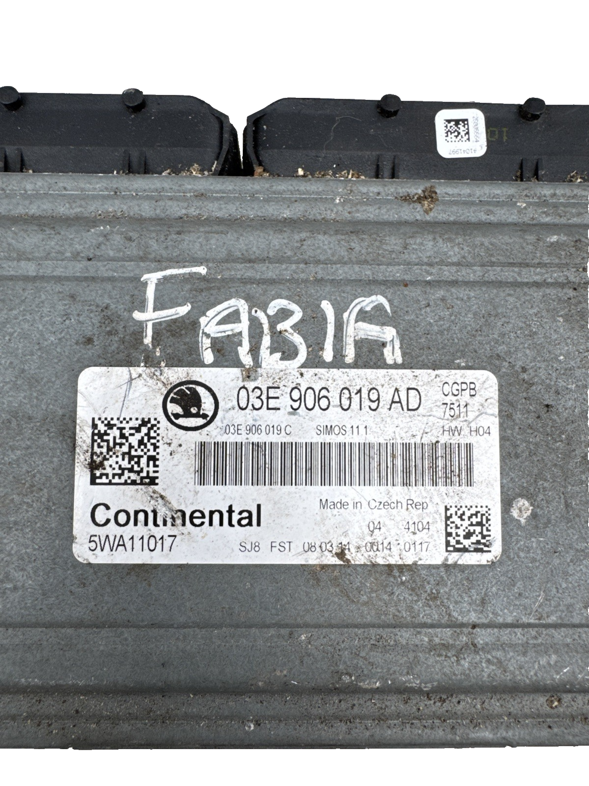 2013 SKODA FABA 1.2 PETROL ENGINE CONTROL UNIT ECU 03E906019AD