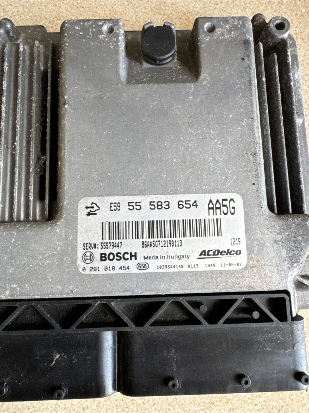 Vauxhall Astra J Cdti Mk6 Hatch 5dr 2011-2015 2.0 A20DTH Ecu (engine) 55583654