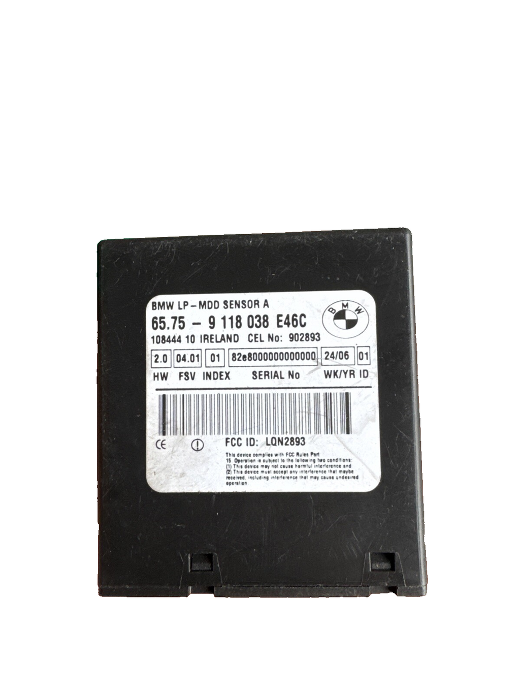 BMW 3 SERIES E46 M SPORT ALARM CONTROL MODULE ECU UNIT 9118038