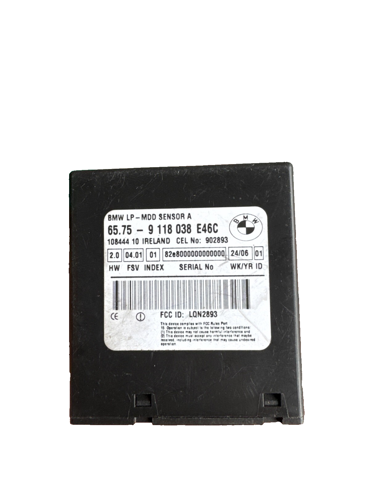 BMW 3 SERIES E46 M SPORT ALARM CONTROL MODULE ECU UNIT 9118038