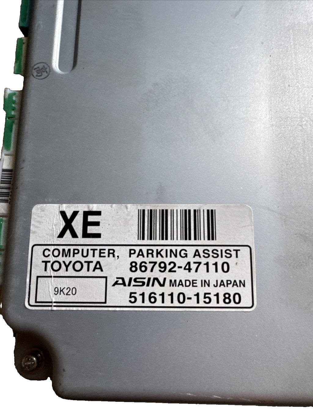 2009 TOYOTA PRIUS XW30 ECU PARKTRONIC SENSOR MODULE 8679247110