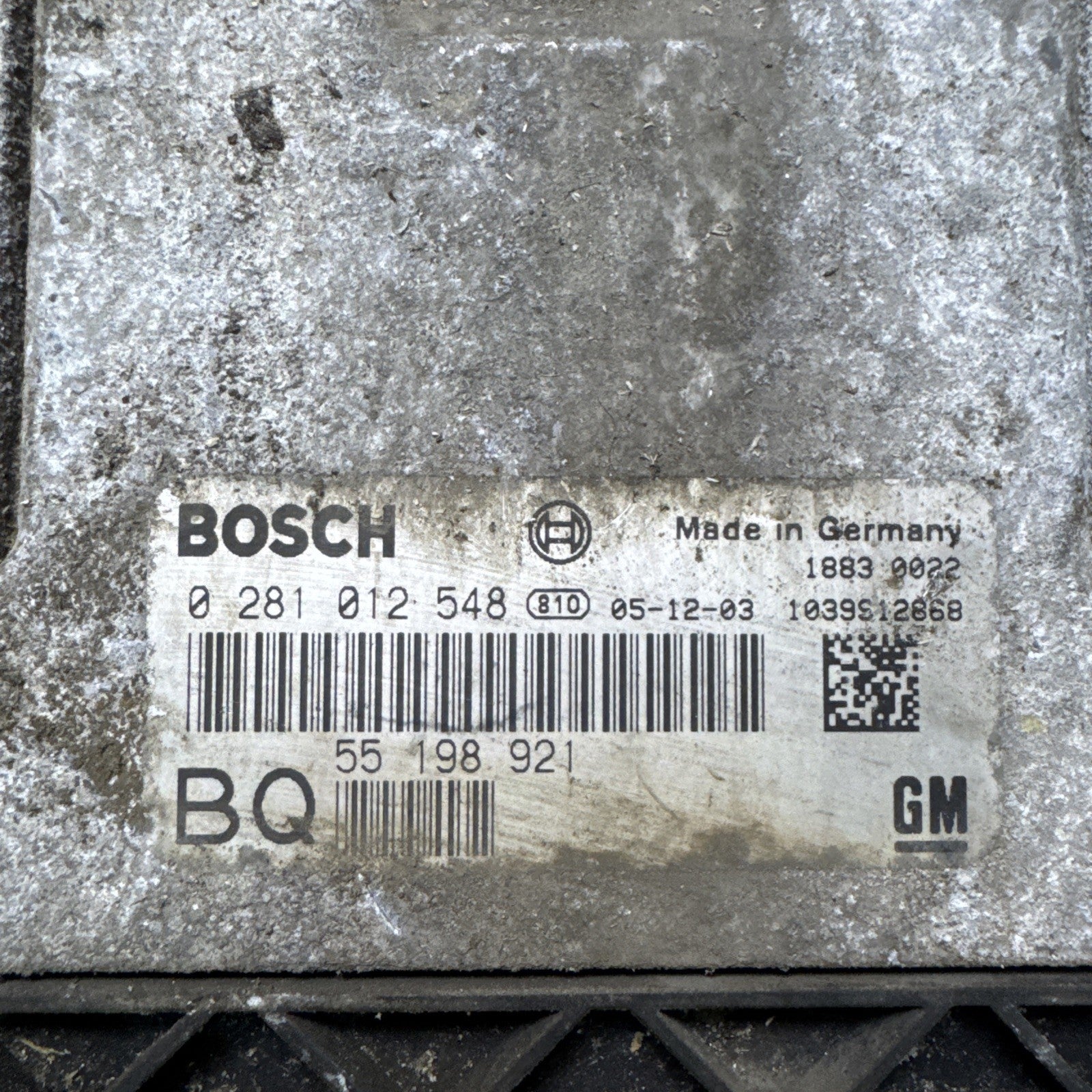 BQ 55198921 Vauxhall Engine Ecu OPEL  BOSCH 0281012548