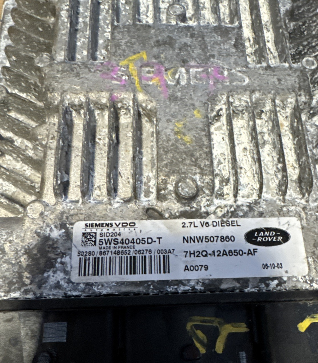 2007 LAND ROVER DISCOVERY 3 2.7 DIESEL ENGINE CONTROL UNIT ECU 7H2Q-12A650-AF