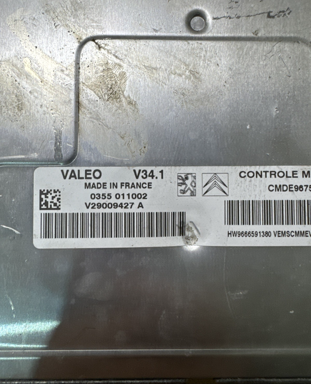 2010 CITROEN C3 VTR MK2 1.4 PETROL ECU ENGINE CONTROL UNIT V29009427A