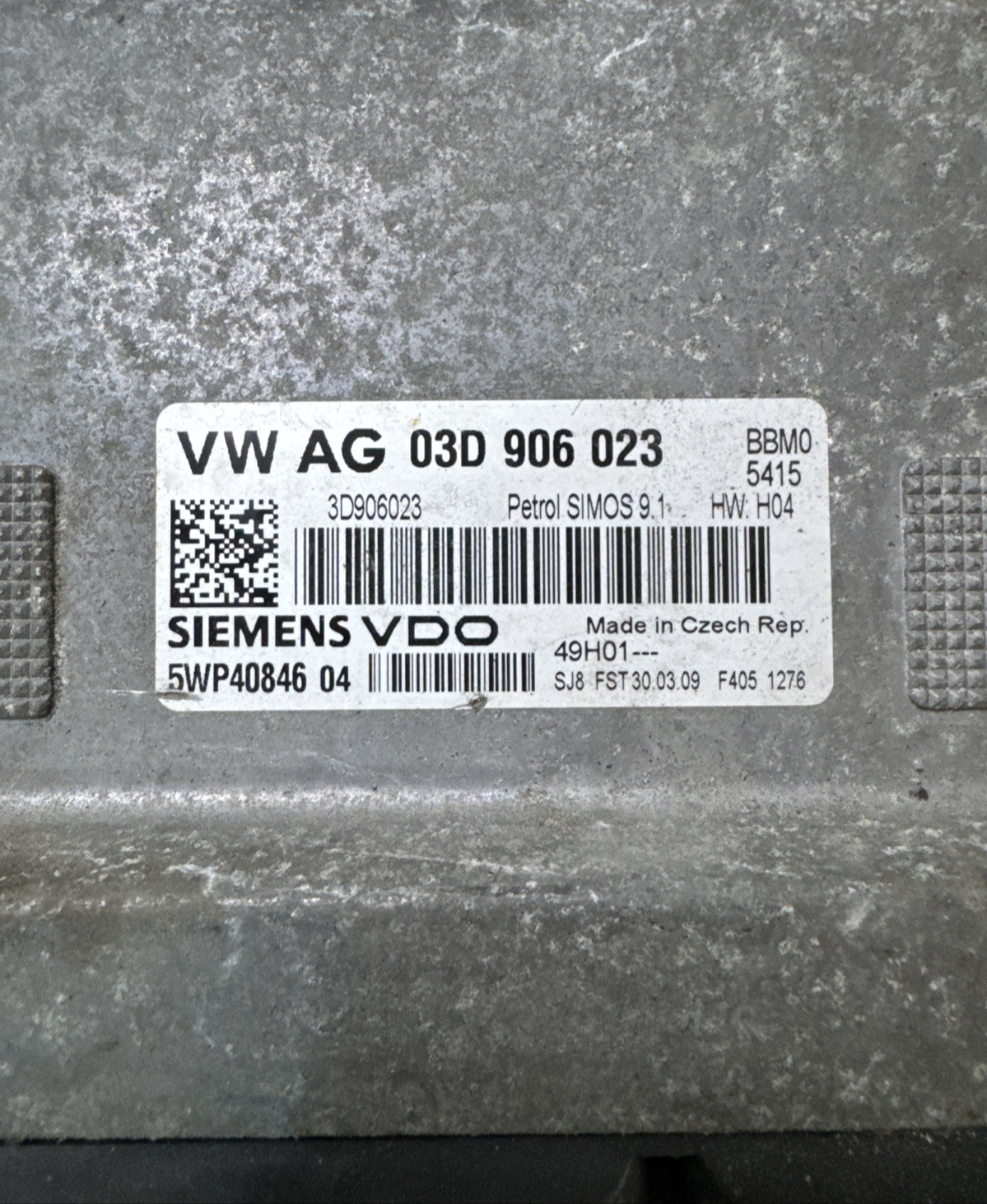 VW FOX 2011 1.2 PETROL ENGINE ECU CONTROL UNIT 03D906023S