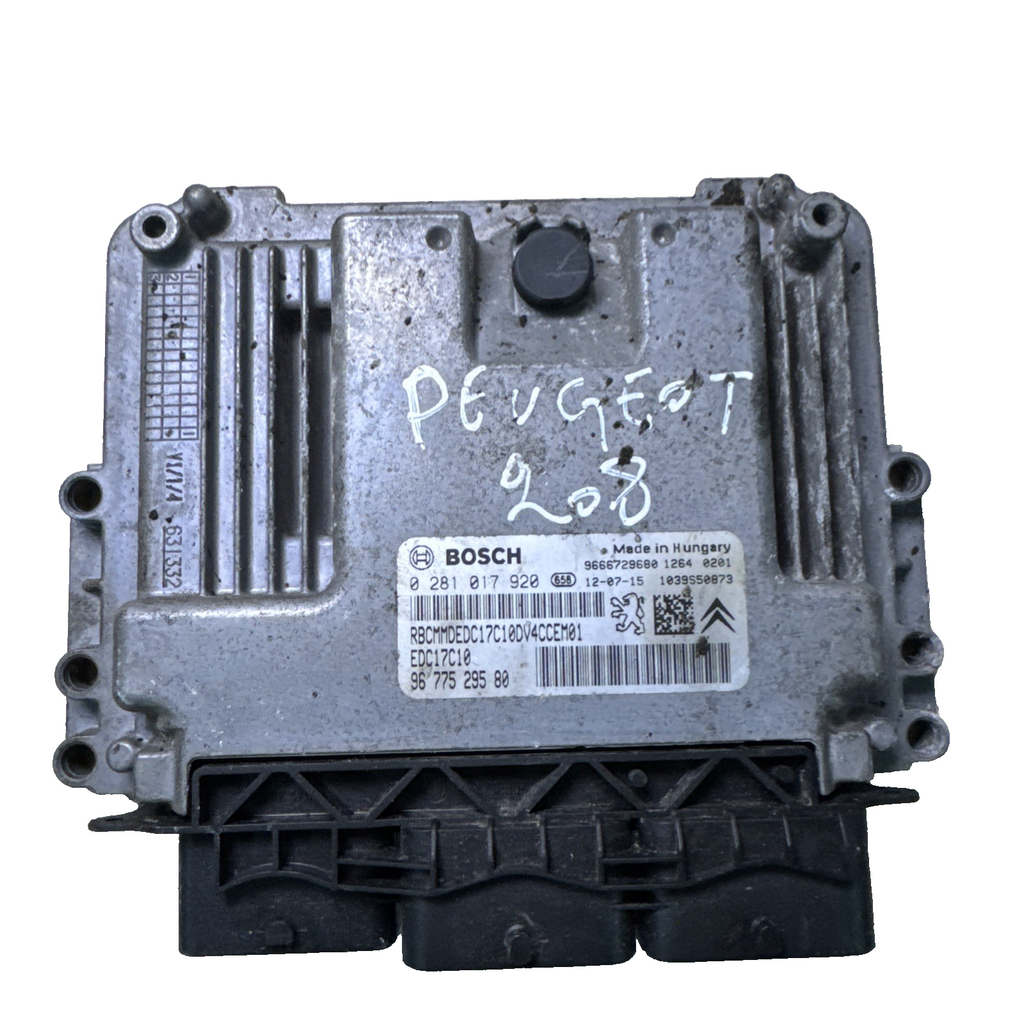 Peugeot 208 Active Hdi E5 4 Sohc ECU ENGINE CONTROL UNIT 2012-20199677529580
