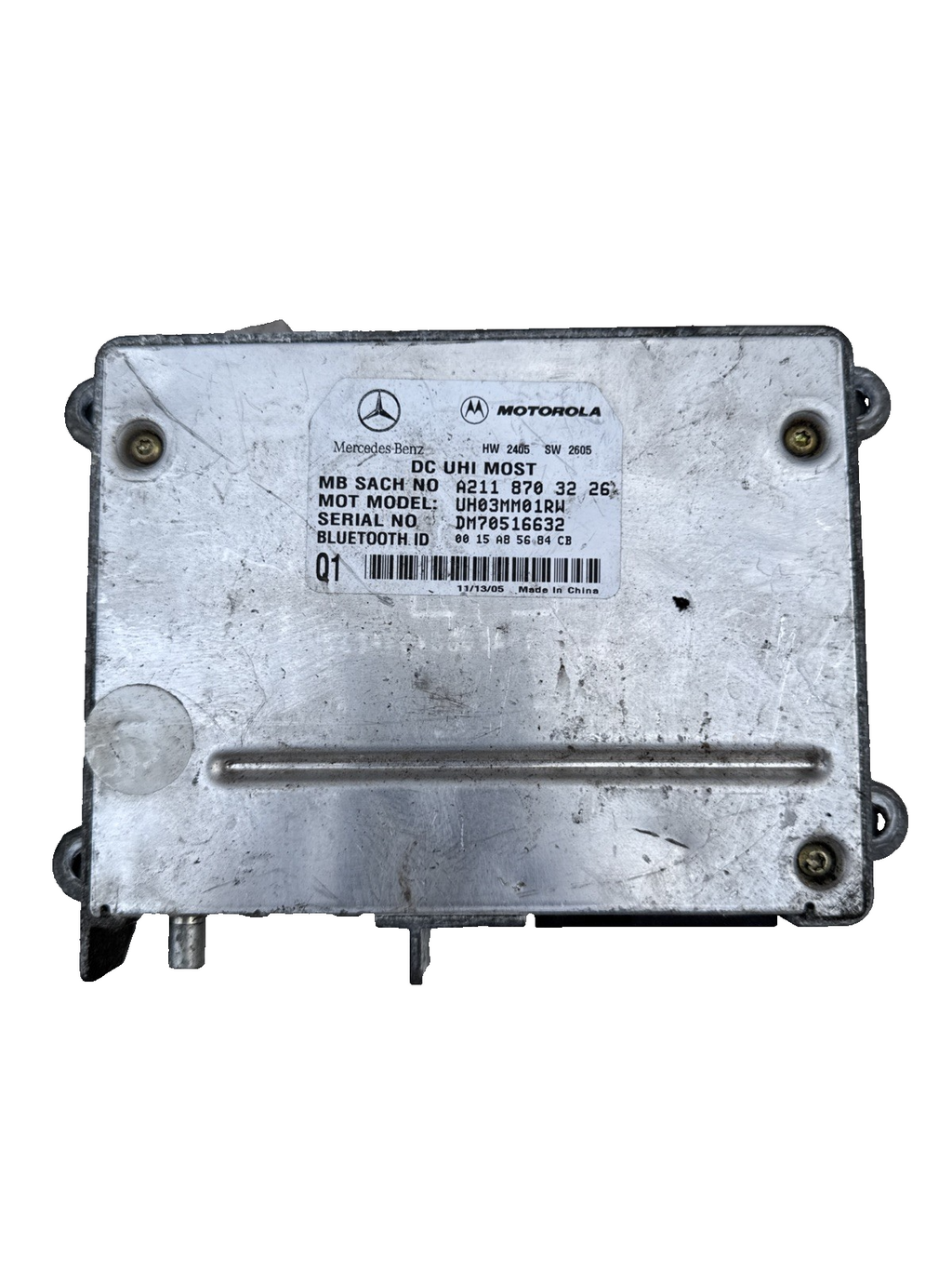 2006 MERCEDES ML320 W164 3.0 V6 BLUETOOTH CONTROL MODULE A2118703226