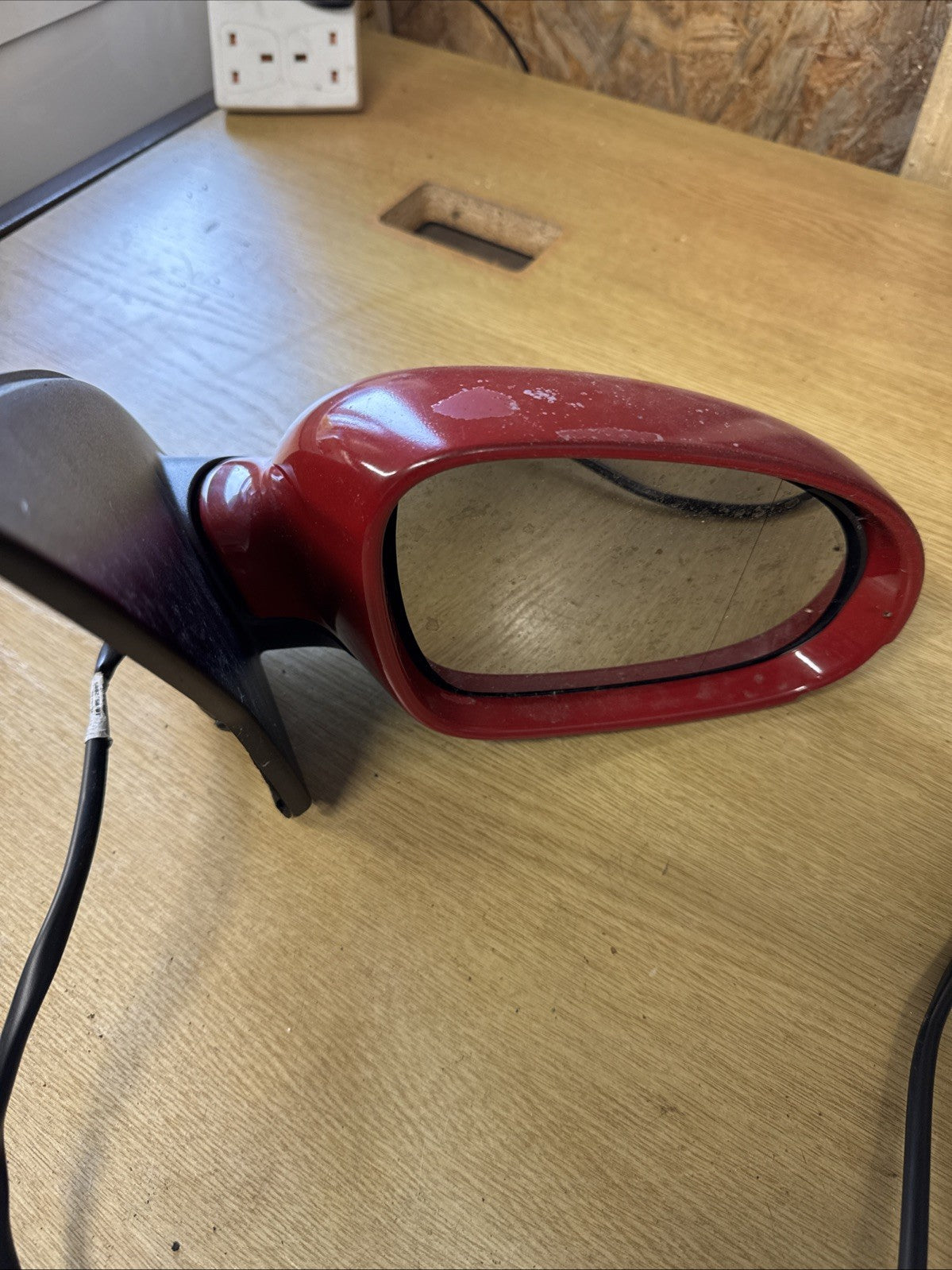 2004 VW GOLF 1.6 SE FSI 5DR MK5 DRIVERS WING MIRROR ELECTRIC RED 1K2857502
