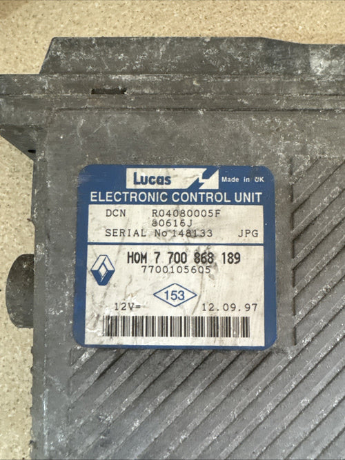 1997 RENAULT SCENIC ECU 1900TD R04080005F 7700868189 7700105605