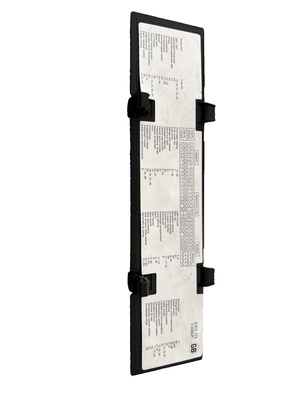 RANGE ROVER L322 MK1 2001 - 2006 IN GLOVE BOX FUSE BOX COVER TRIM 6912773