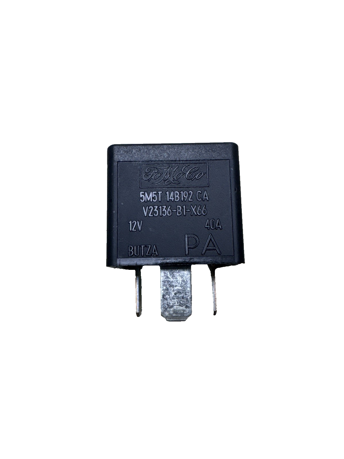 Ford (05-16) Multi-Use 4-Pin Black Relay 12V 40A FoMoCo 5M5T-14B192-CA