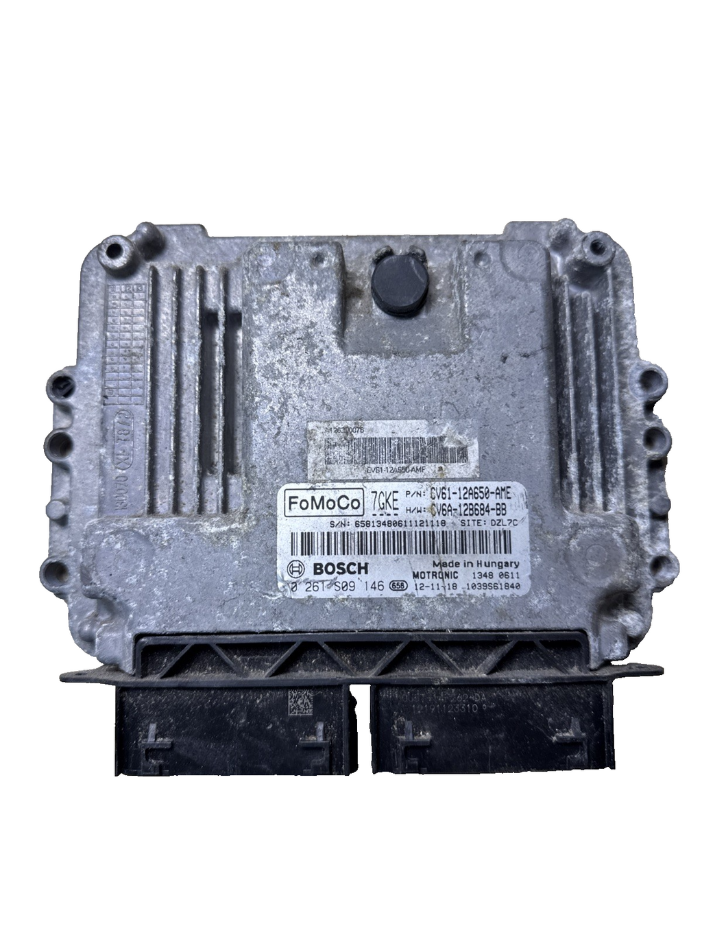 Ford Focus Mk3 Engine Control Module 1.0L Petrol CV6112A650AME 2011 12 13 14