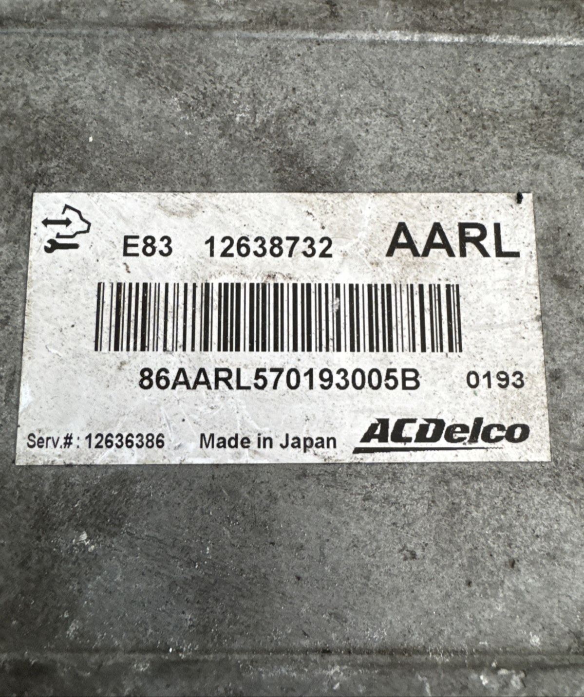 2010 VAUXHALL MERIVA B 1.4 PETROL ENGINE CONTROL UNIT ECU 12638732