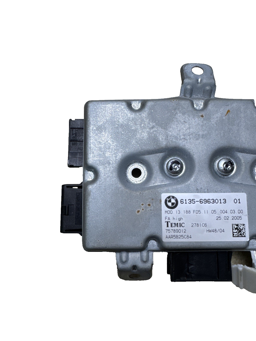BMW 6 SERIES E63 E64 FRONT PASSENGER SIDE AIRBAG CONTROL MODULE 6963013 2005