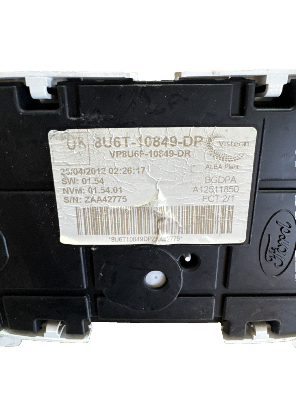 FORD FIESTA INSTRUMENT CLUSTER DIESEL MK7 2008 - 2012 8U6T-10849-DE