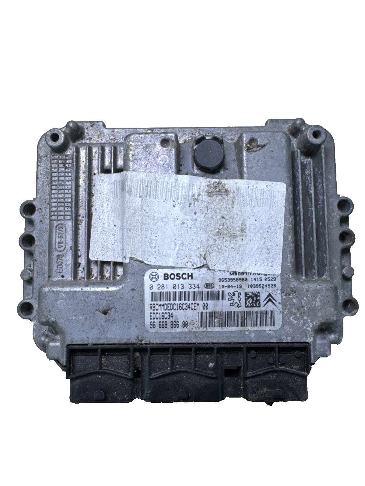 2010 CITROEN C4 PICASSO 1.6 HDI ENGINE ECU 0281013334 #683
