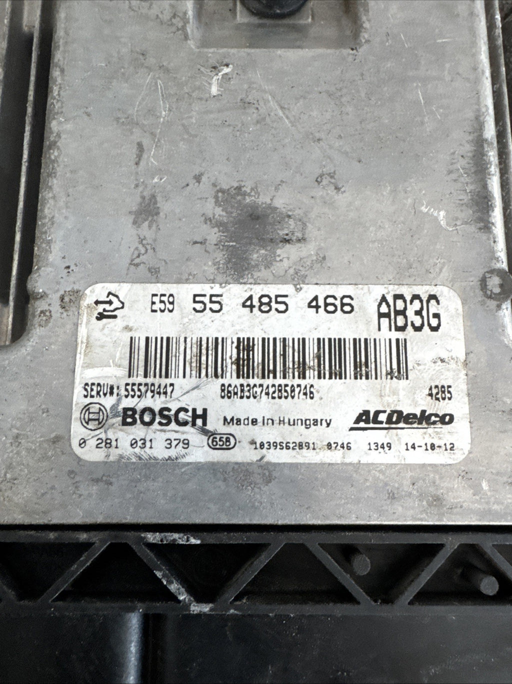 2014 VAUXHALL INSIGNIA 2.0 DIESEL ENGINE CONTROL UNIT ECU 55485466