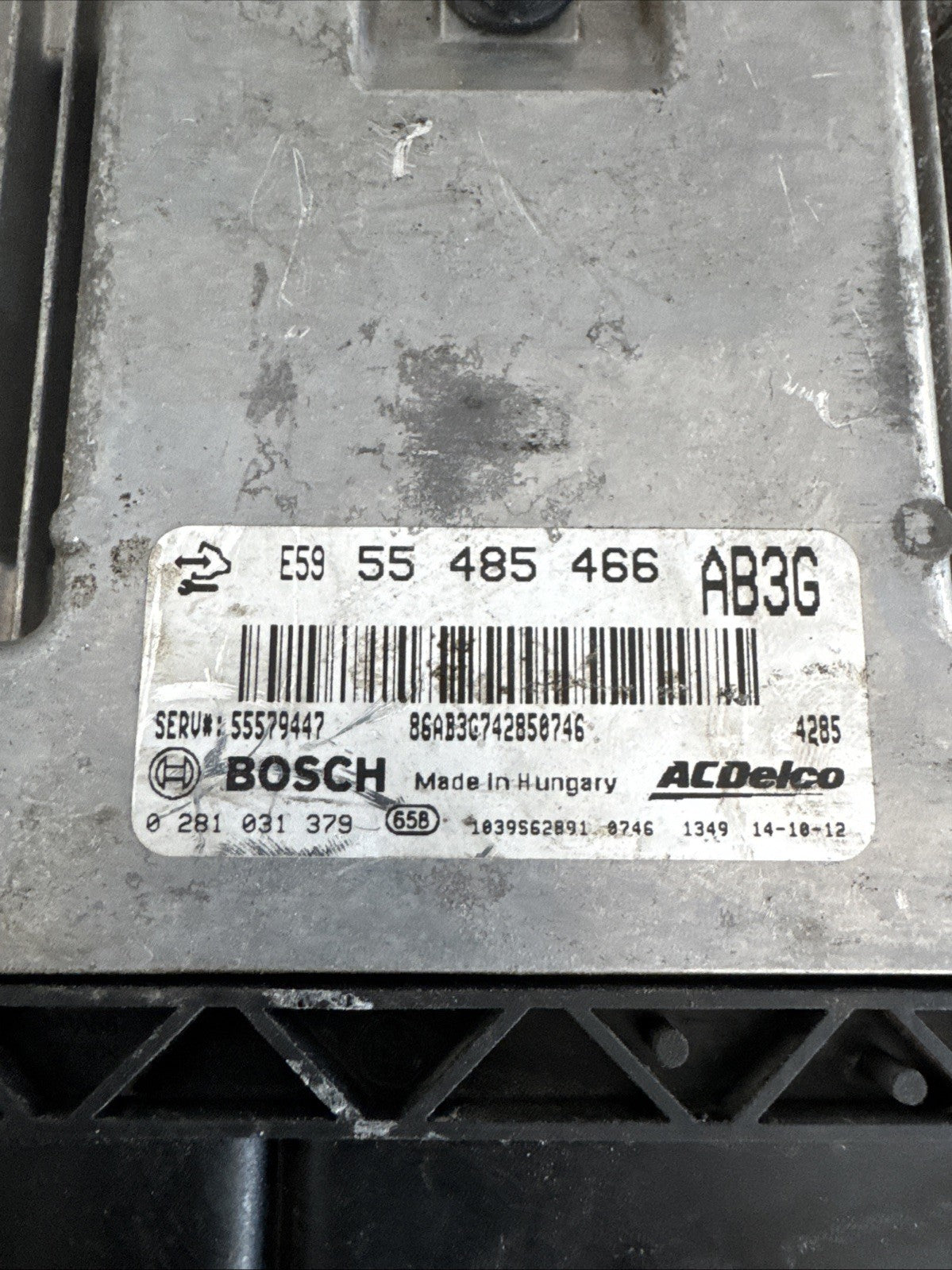 2014 VAUXHALL INSIGNIA 2.0 DIESEL ENGINE CONTROL UNIT ECU 55485466