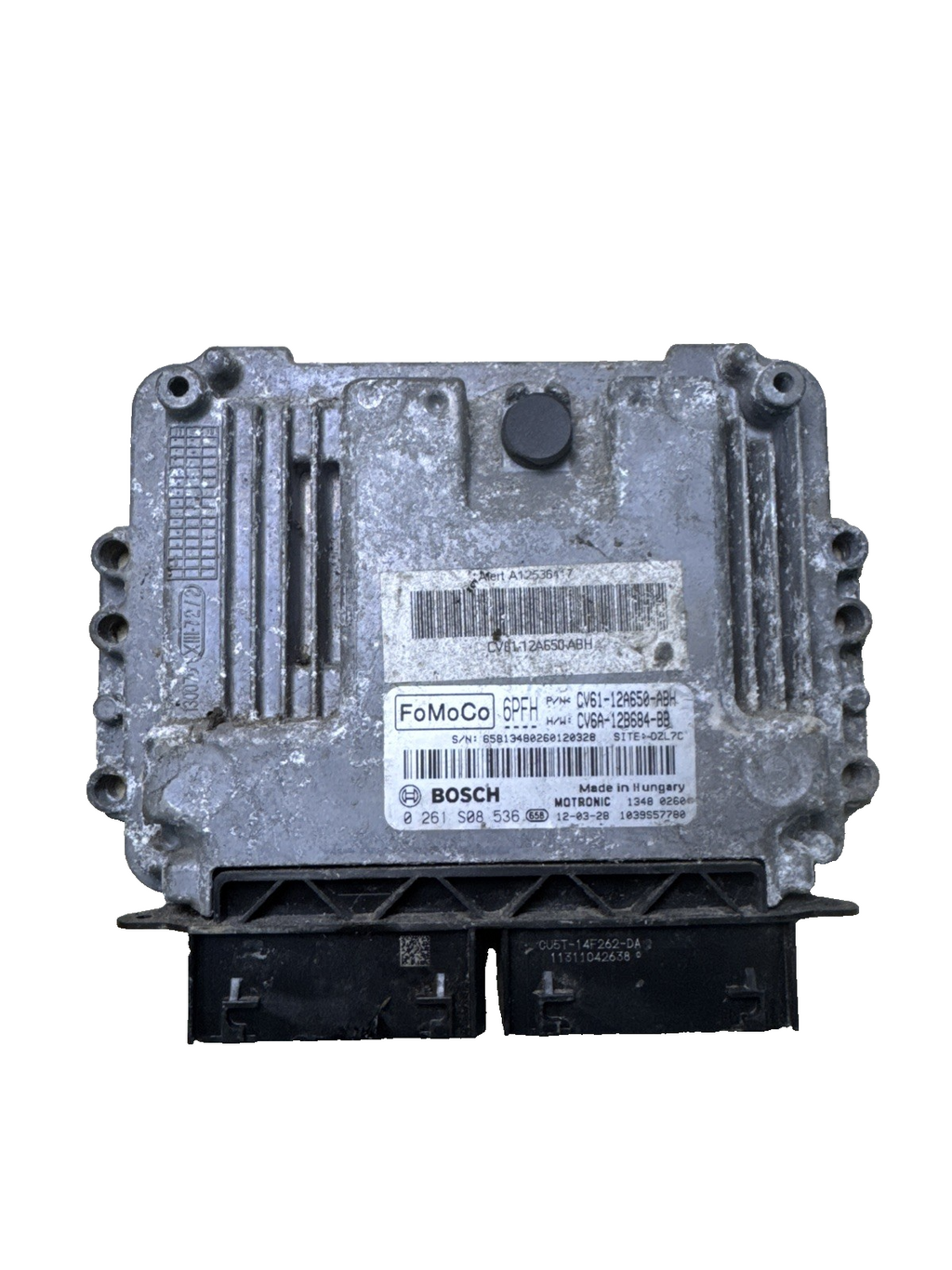 FORD FOCUS ECU ENGINE CONTROL UNIT CV6112A650AMH CV6A12B684BB 0261S10853