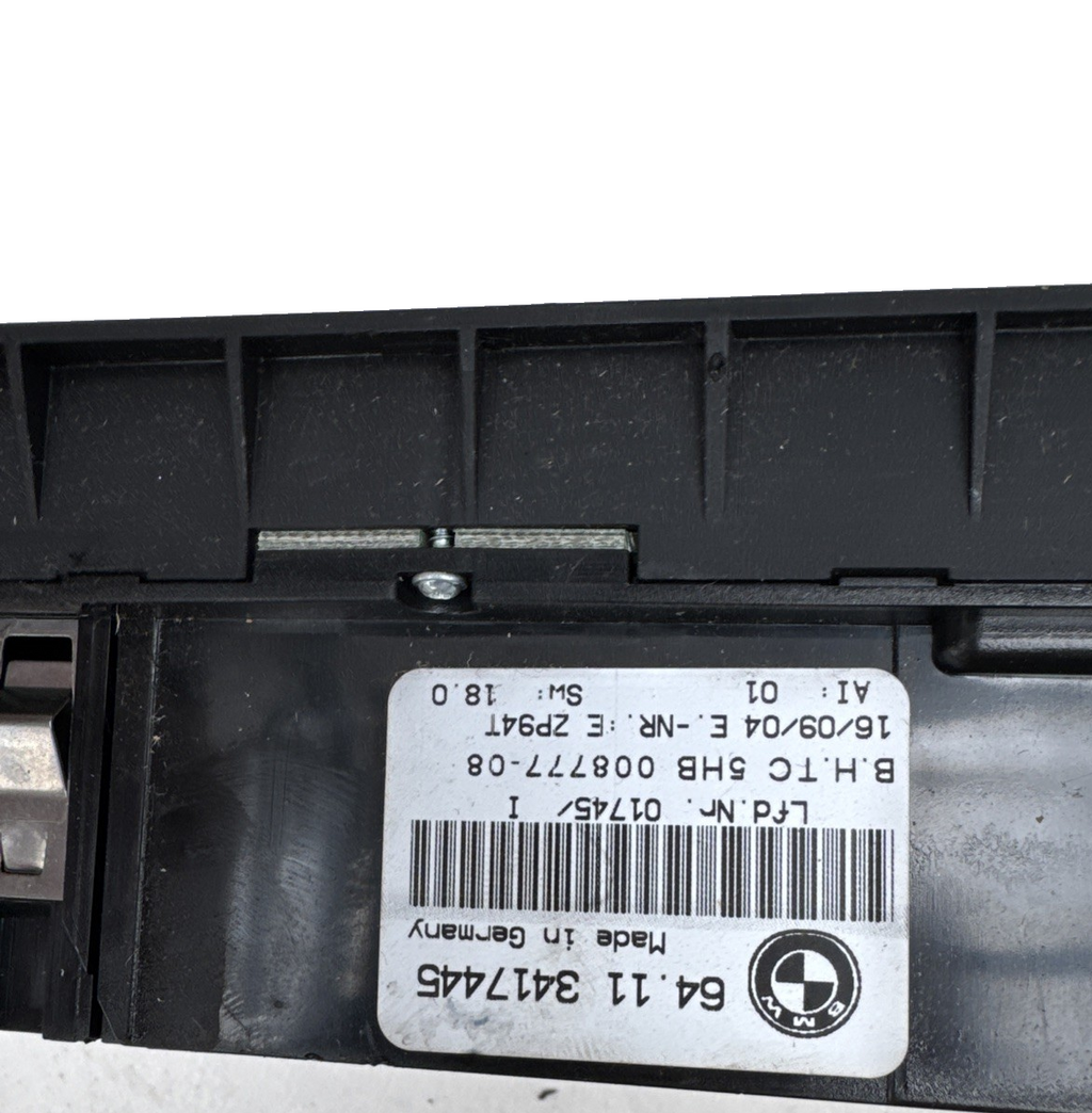 BMW E83 X3 Heater Blower HVAC Control Panel 3417544 / 3417445