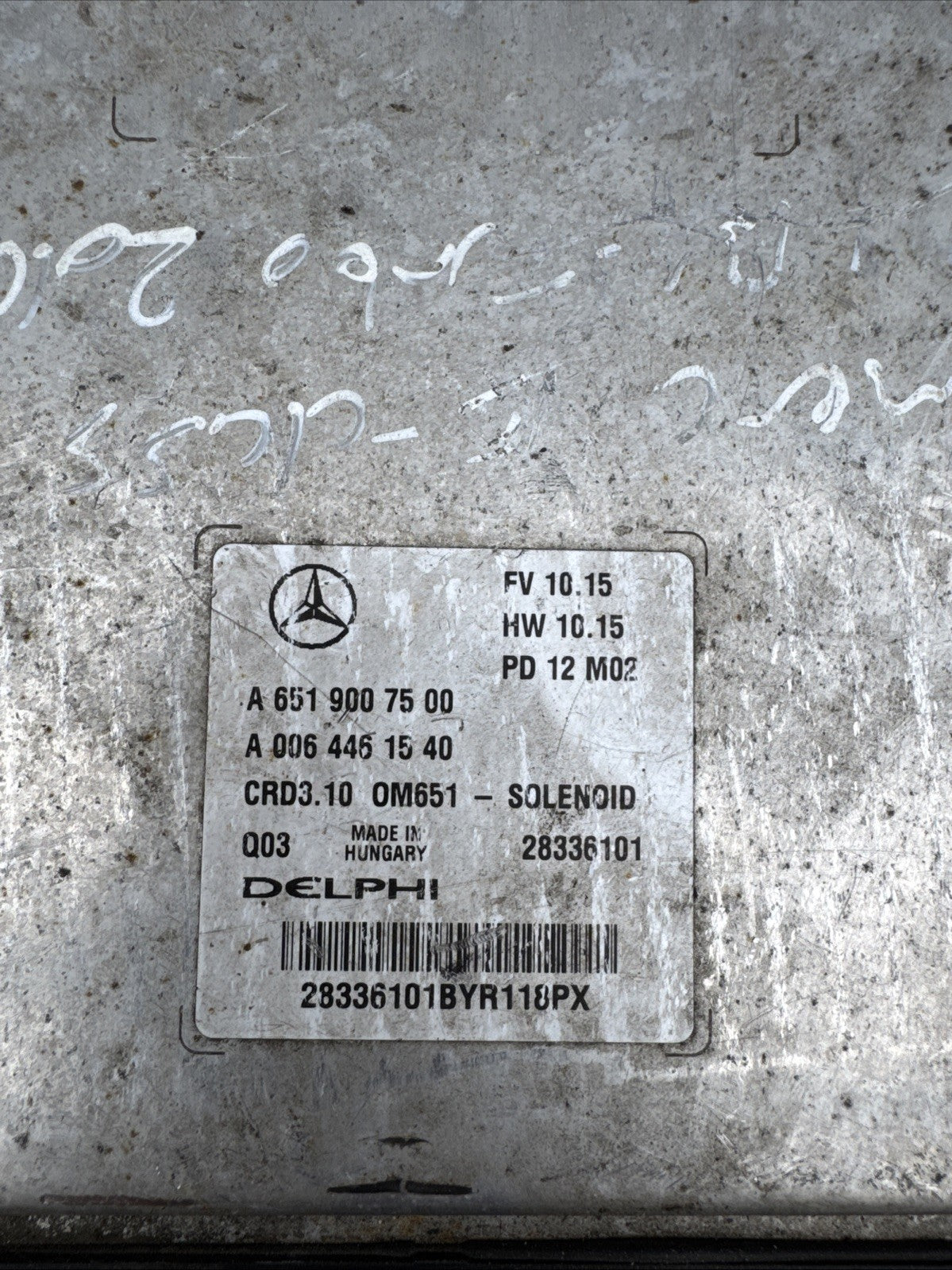 MERCEDES-BENZ C E Class W204 W212 W207 Engine ECU A6519007500